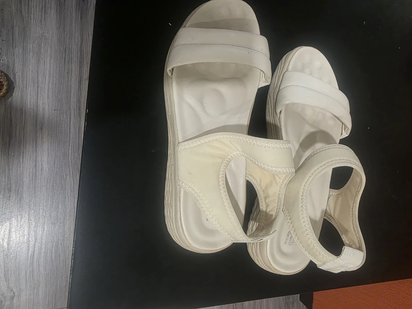 Style White Platform Sandals Size 37 - photo 2