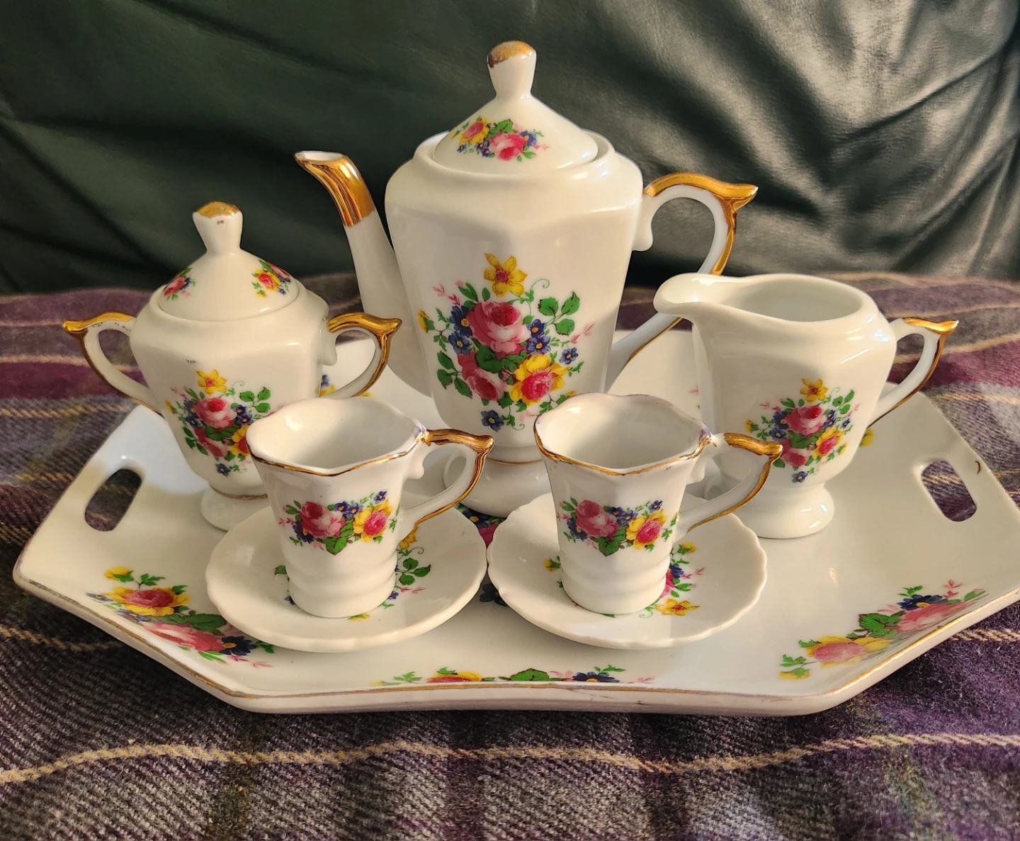 Miniature Adeline Porcelain Tea Set.