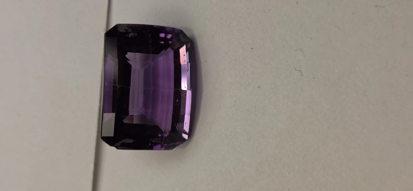 Emerald-cut  natural amethyst /emerald-cut Smoky Topaz - photo 2