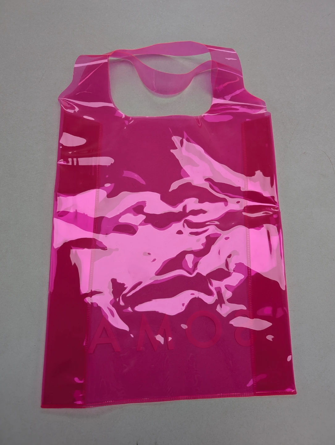 Soma Pink Transparent Shiny Tote Shopping Bag - photo 2