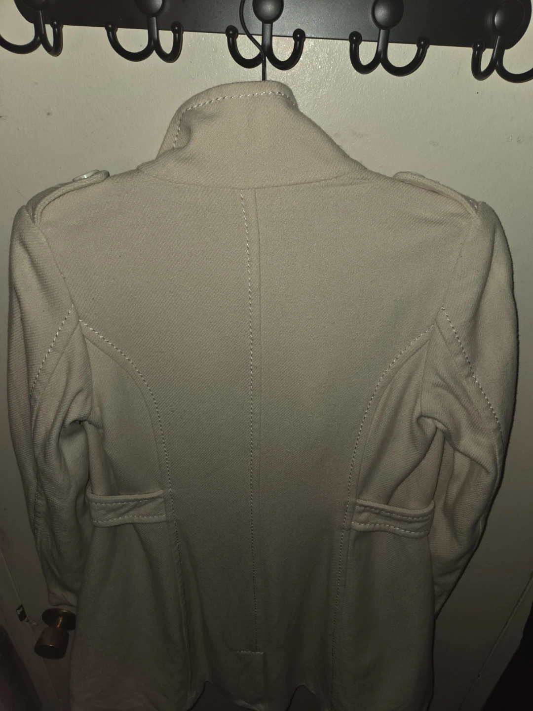Divided By H&M Vintage Cream Peacoat in a Ladies L - photo 3