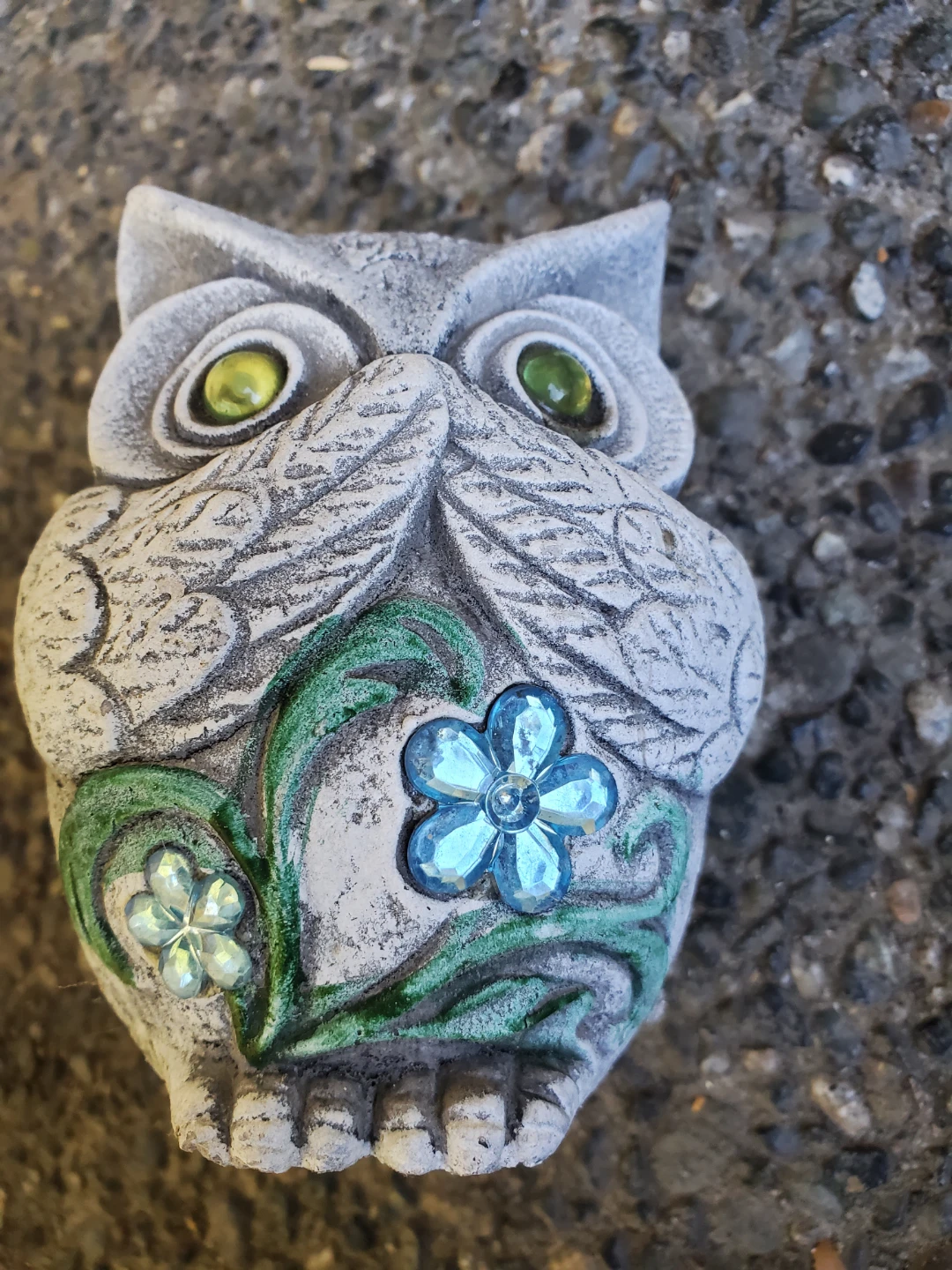 3 Cement Owl Garden Ornament - photo 4