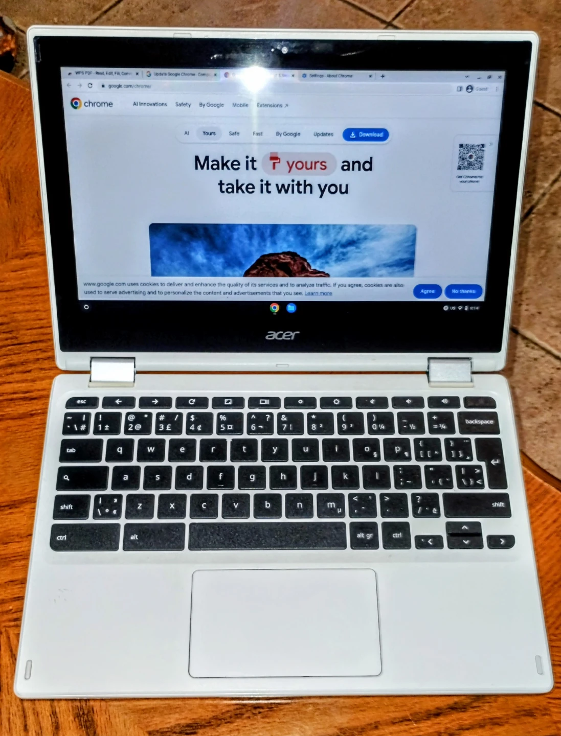Acer touch screen Chromebook Convertible Laptop - photo 3