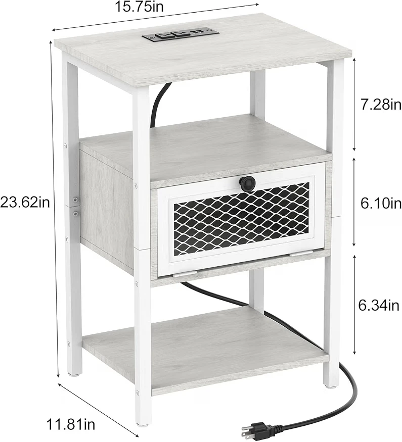 Move out sale: Nightstand with Integrated Power Outlets - photo 4