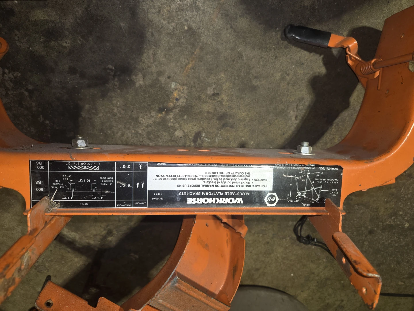 Black & Decker Workhorse Adjustable Platform Brackets - photo 2