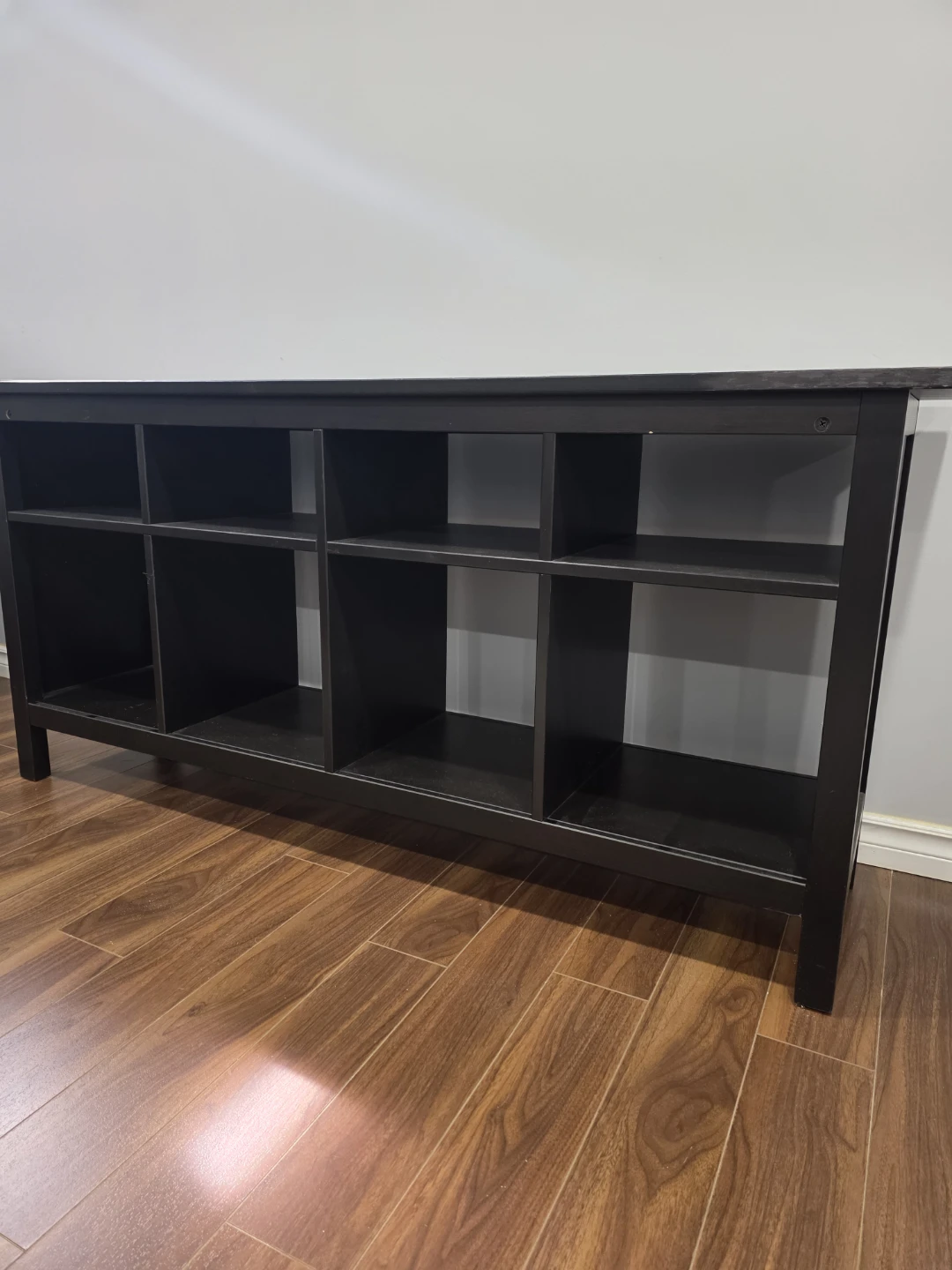 Black 8-Cube Storage Shelf Unit