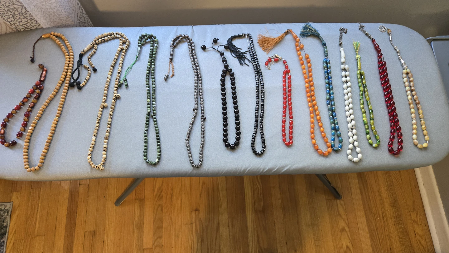Collection of 18 Assorted Tasbih Prayer Beads