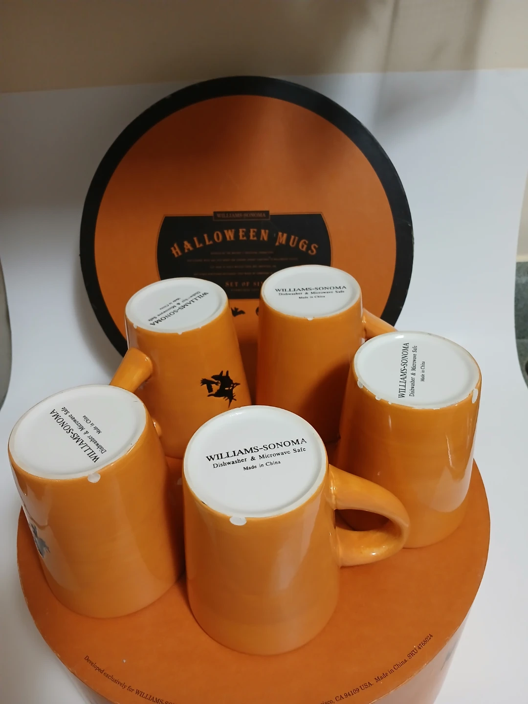 2003 Williams-Sonoma Halloween Mugs, Set of 5 - photo 3