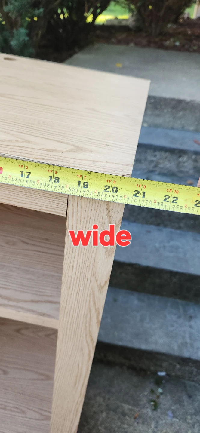 Light Oak Wood Storage Shelf - photo 4