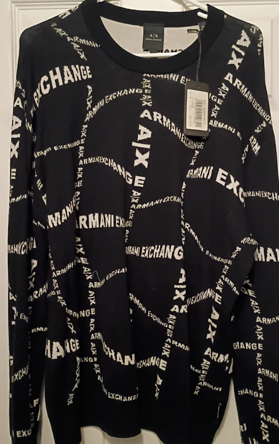 Armani Exchange mens  Logo Sweater size small