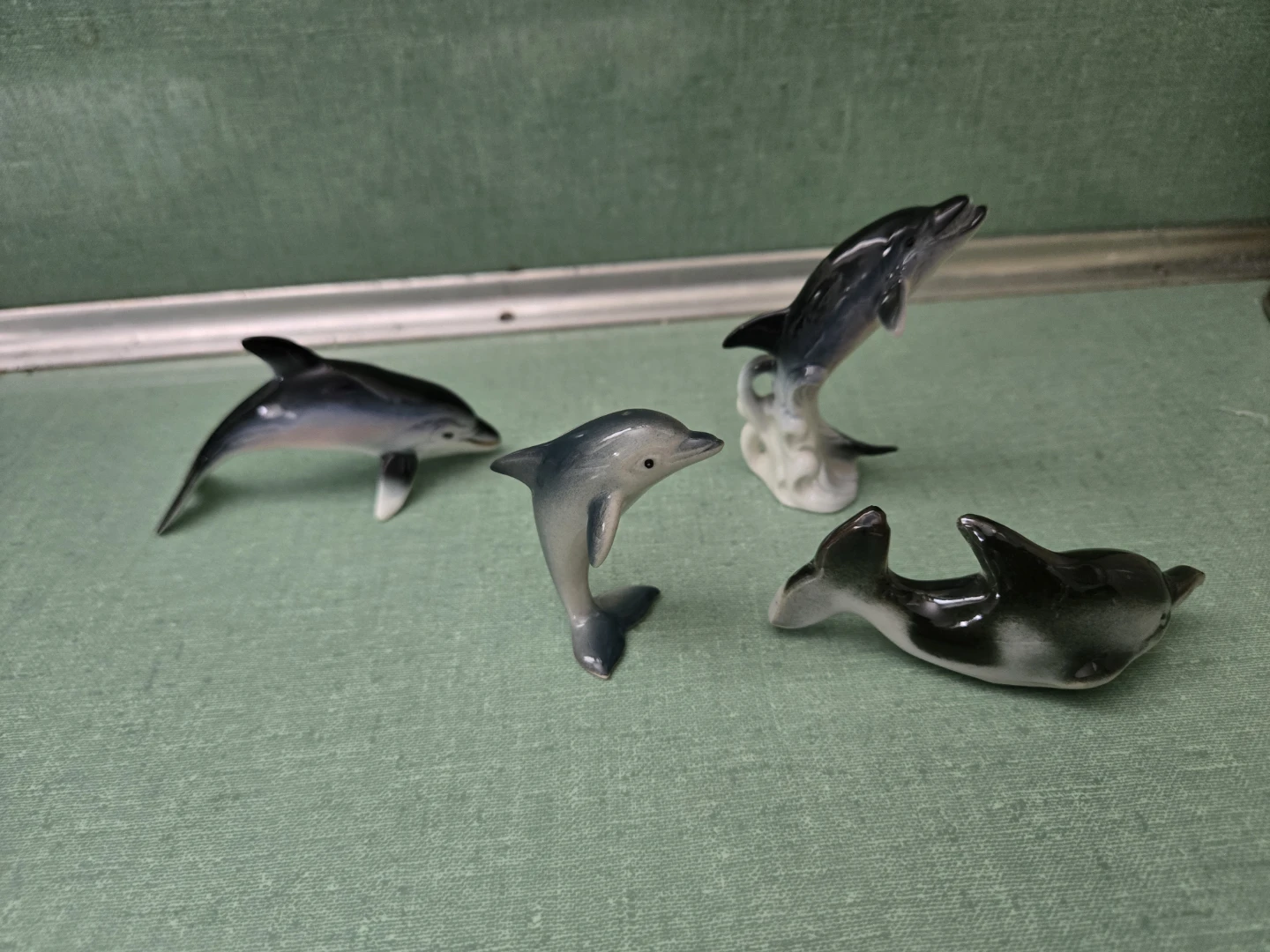 Vintage .... Miniature PORPOISE/DOLPHINS .... KELVIN'S - photo 2