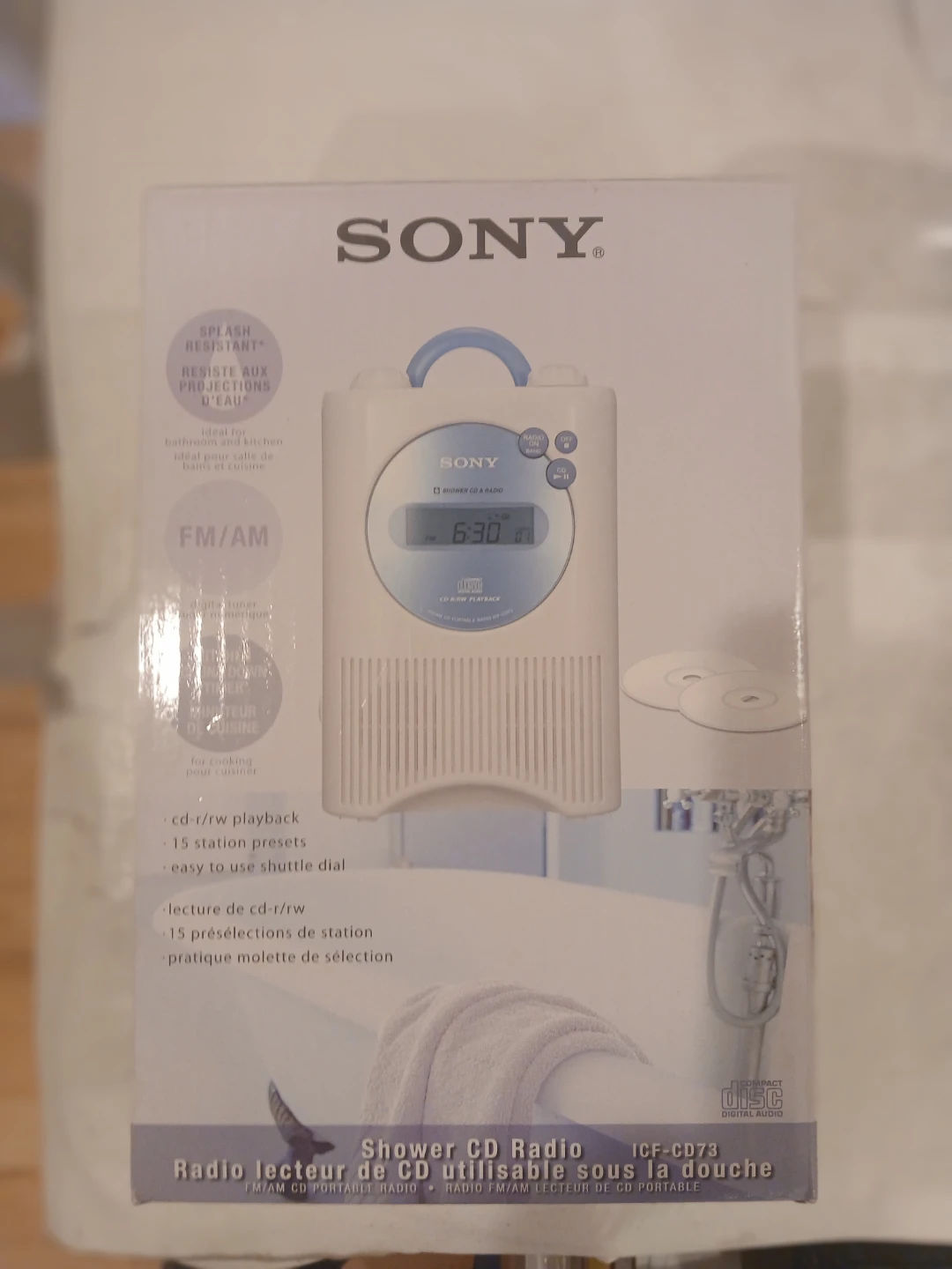 Sony Shower CD Radio ICF-CD73