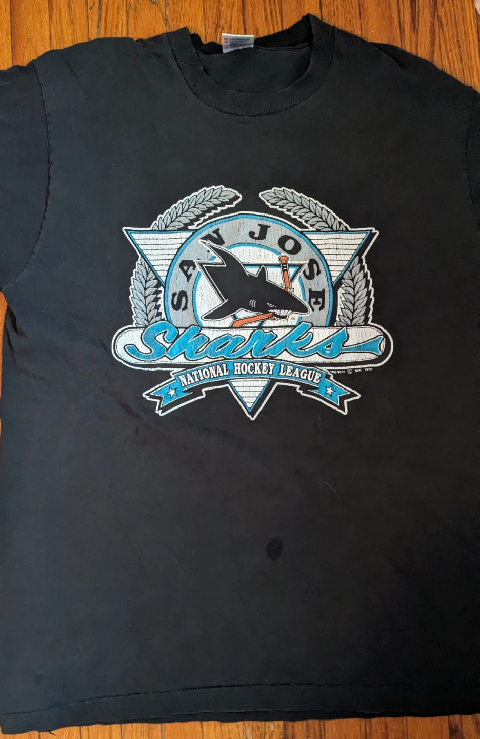 Vintage 1991 San Jose Sharks NHL T-Shirt