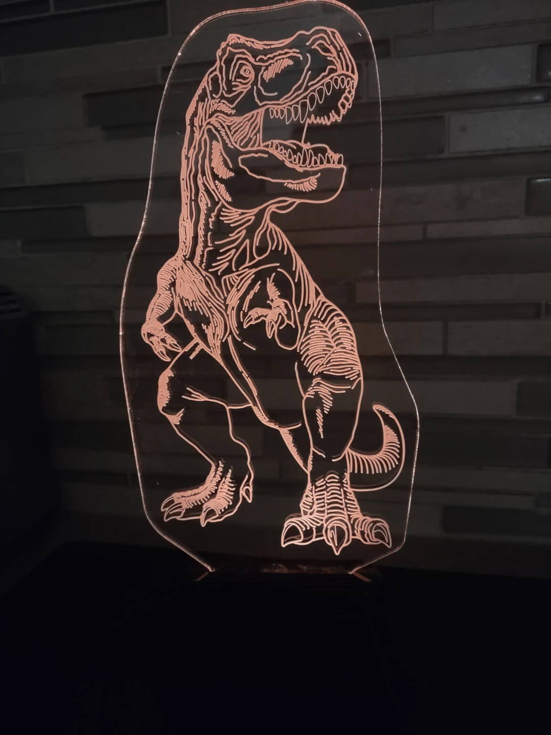 T-rex Etched Laser Night Light - photo 5