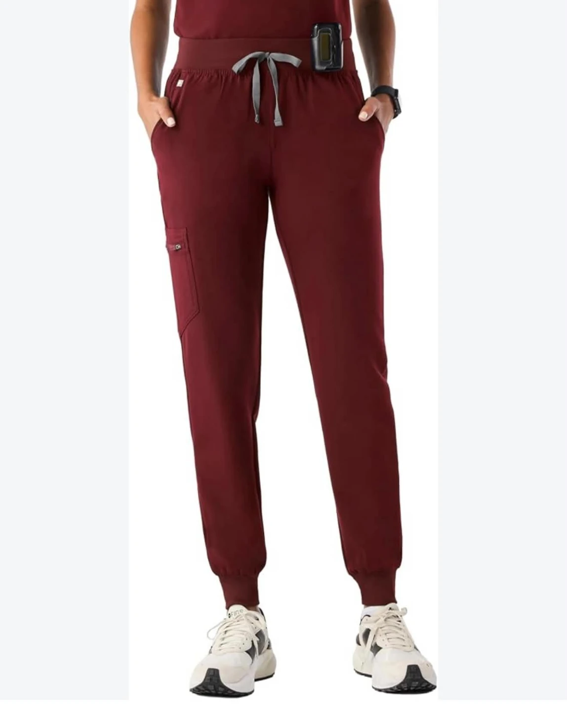 FIGS Tansen Jogger Scrub Pants Burgundy - photo 2