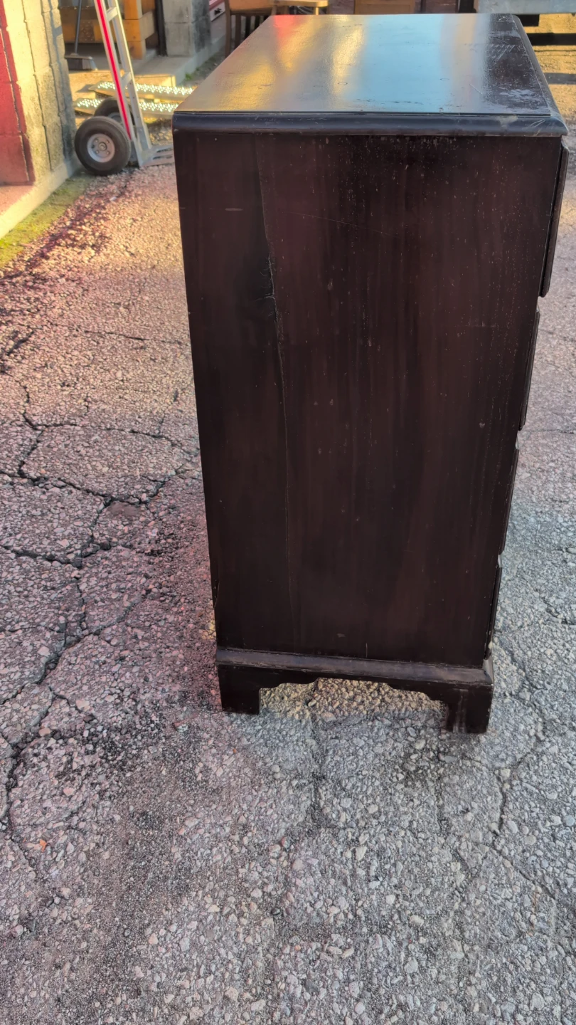 Dark Wood Four-Drawer Dresser - photo 5