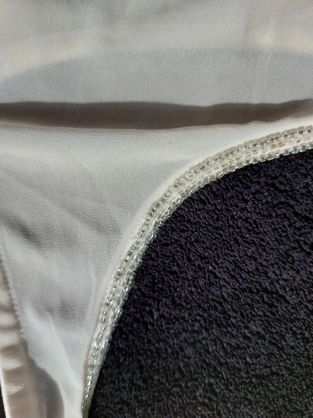 White beaded racerback tank top - photo 4