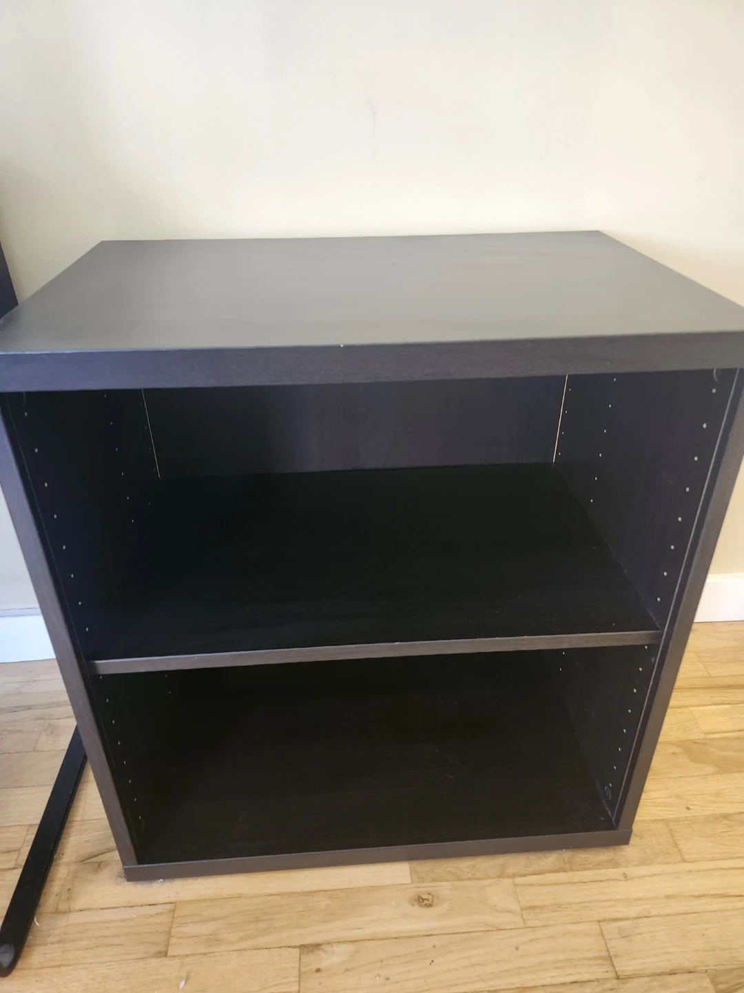 Besta IKEA Black wood bookshelf