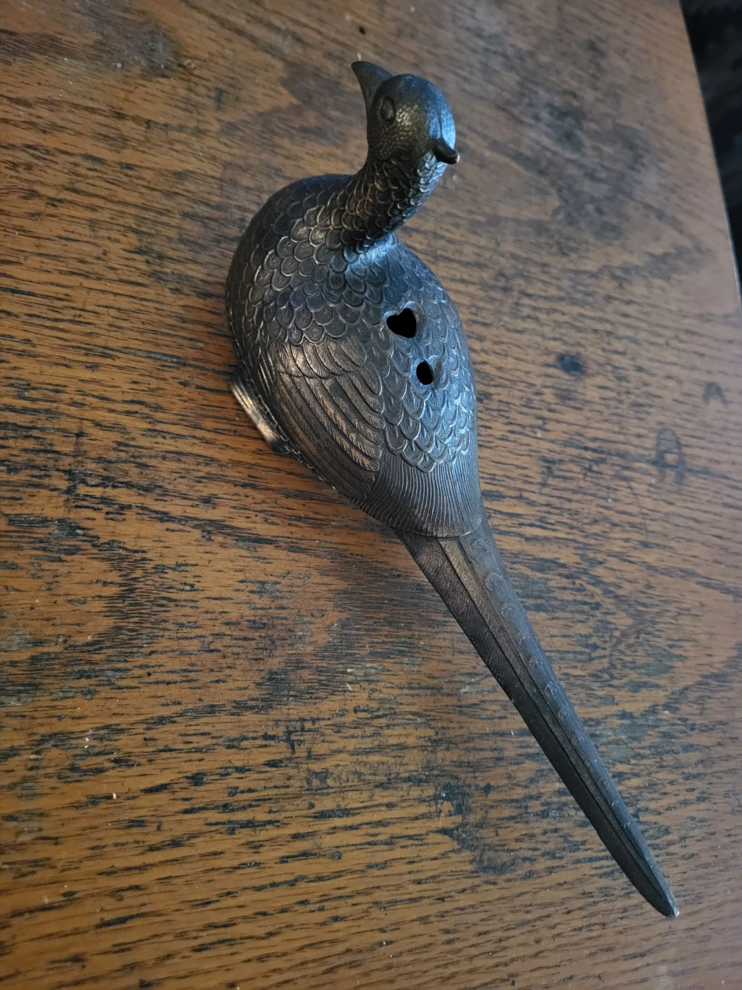 Vintage Pheasant Metal Incense Burner - photo 2