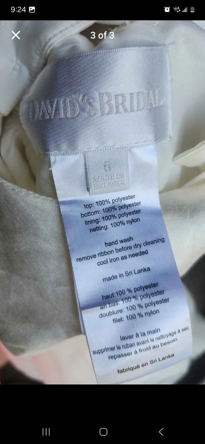 David's Bridal White Dress Size 6 - photo 3