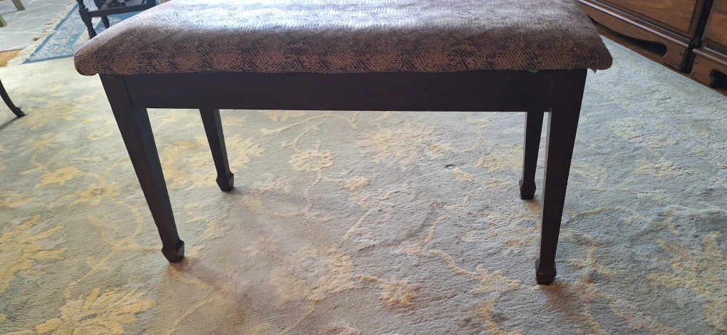 Wooden Piano Bench with Storage - photo 3