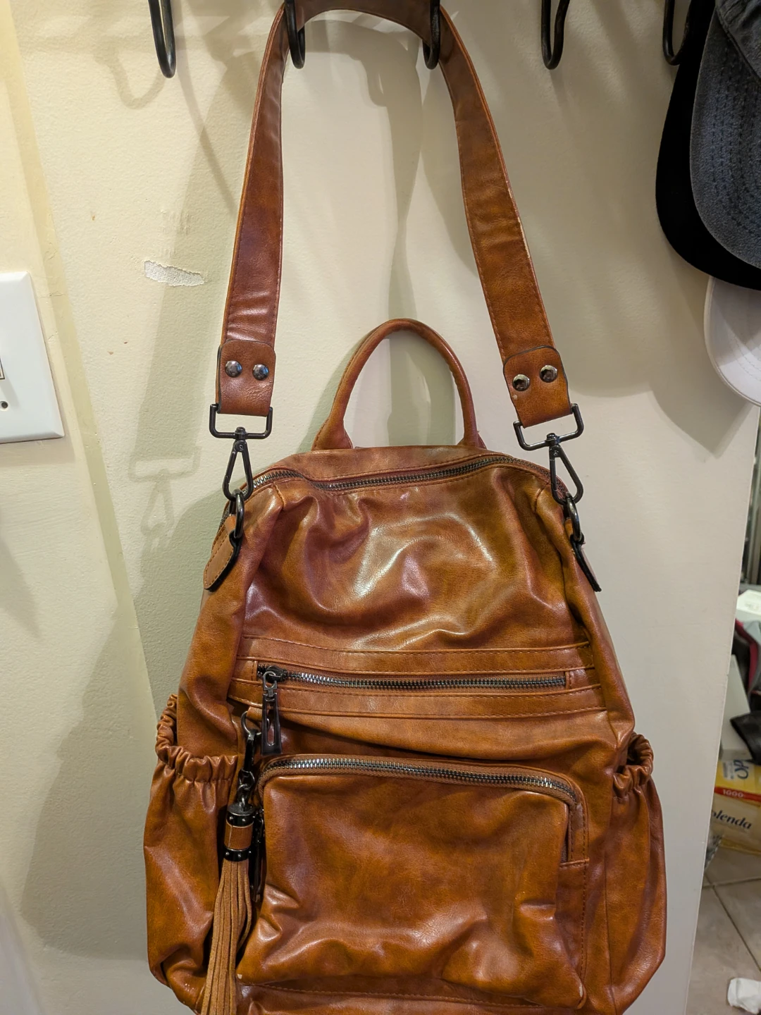 Brown Convertible Backpack Purse - photo 3
