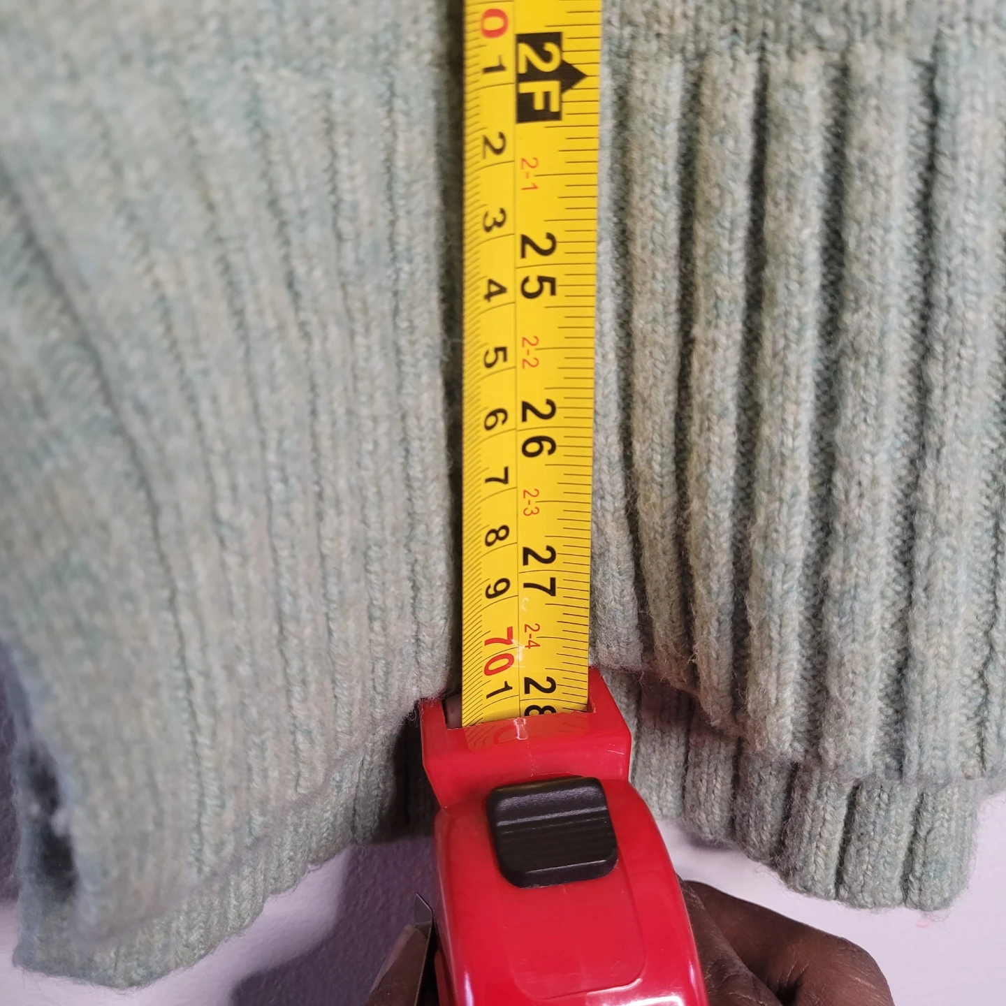 Sage Green Mock Neck Knit Sweater - photo 4
