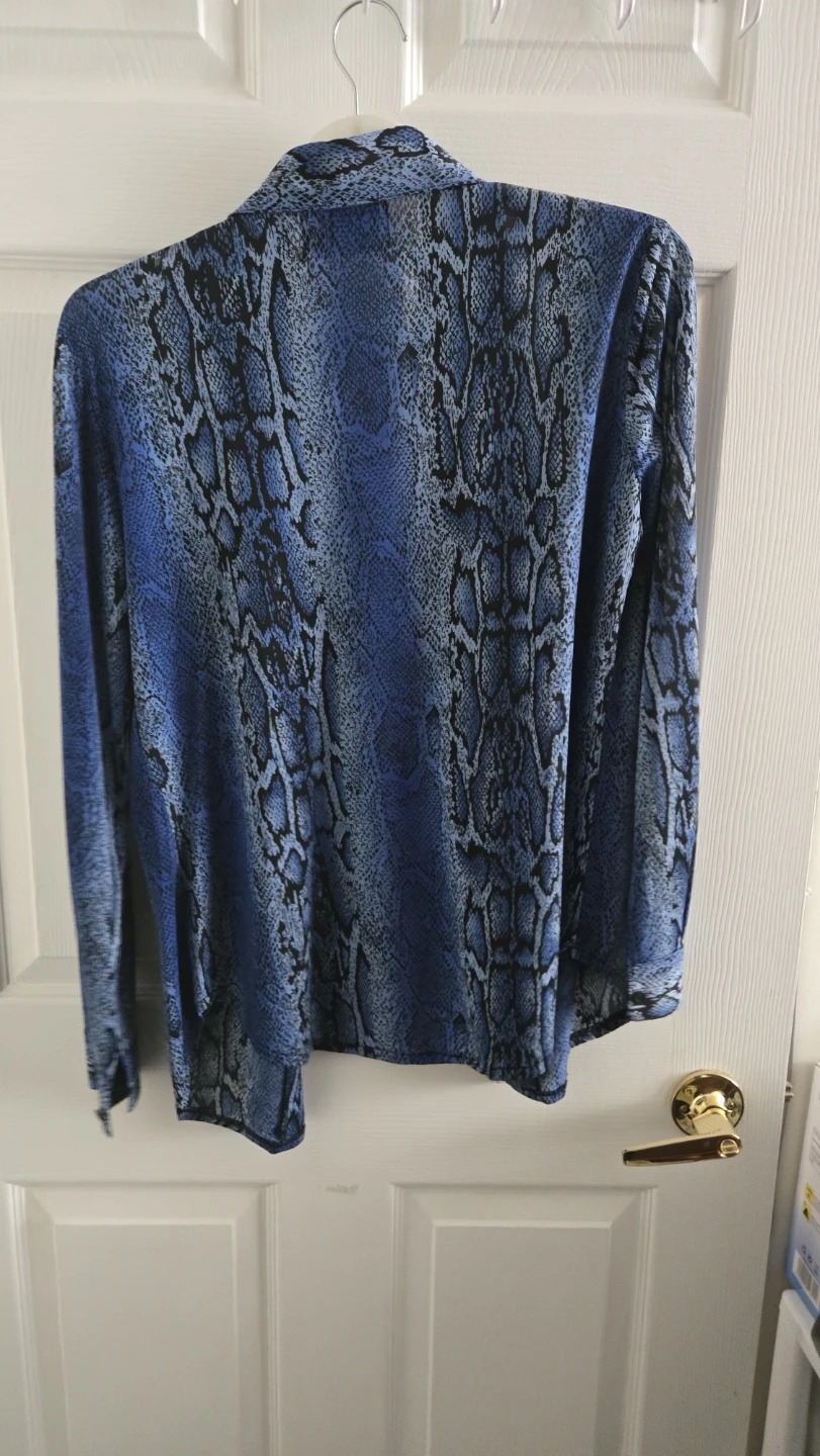 Oomph! Blue Snake Print Shirt - photo 2
