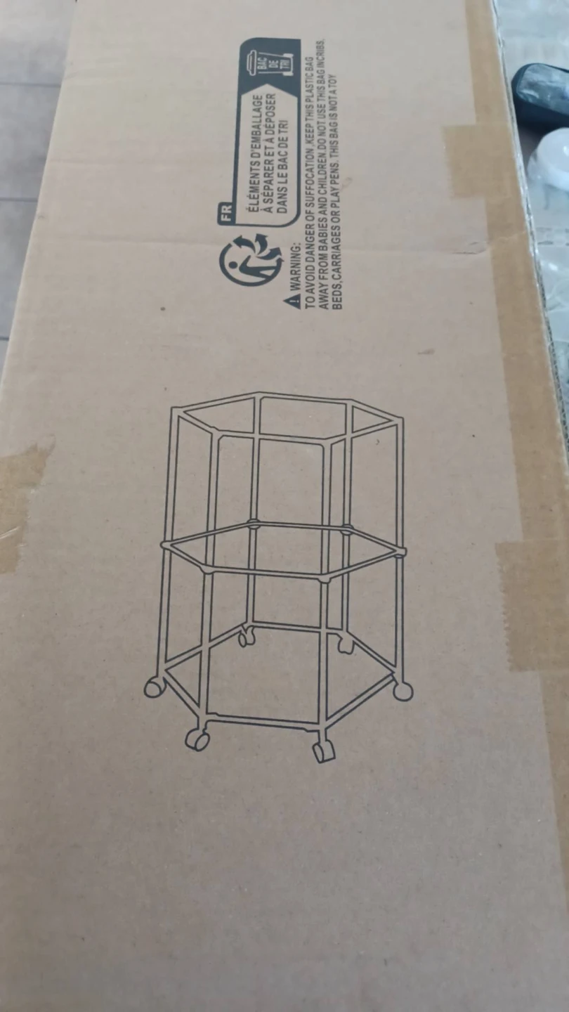 Rolling Hexagonal Storage Cart - photo 2