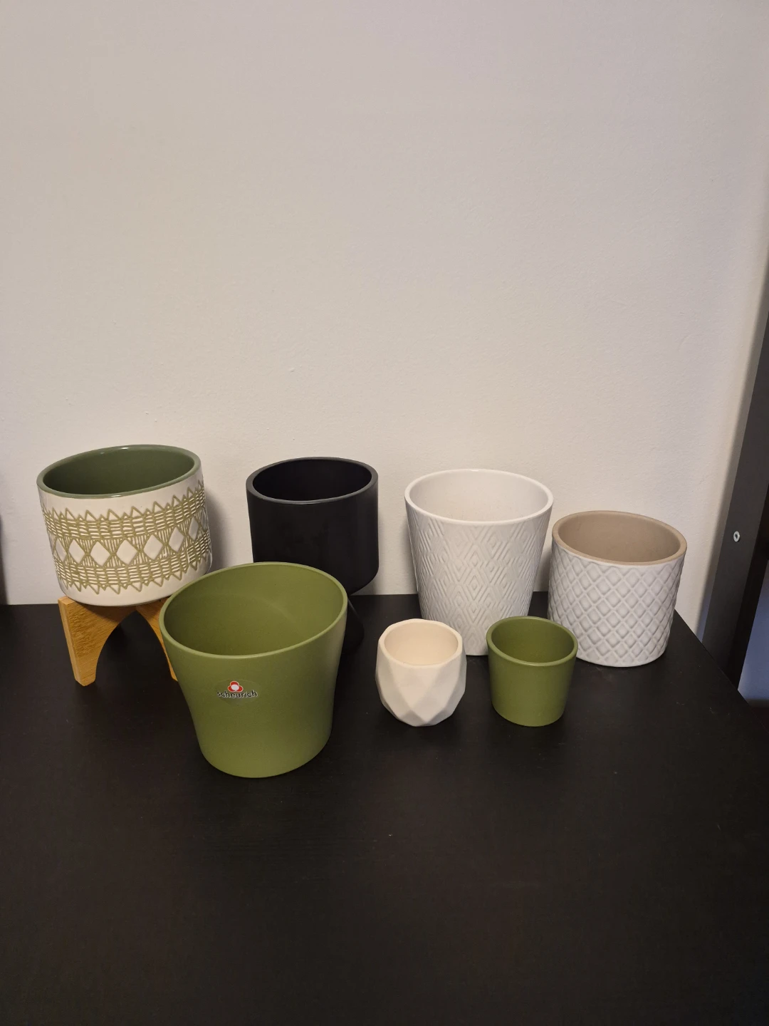 Set of Assorted Decorative Ceramic Plant Pots