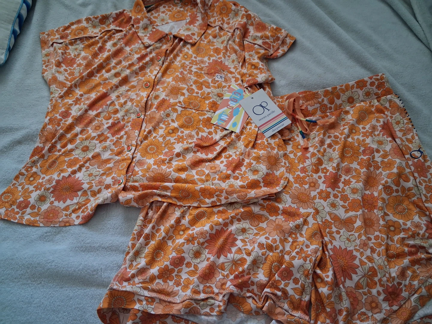 Ocean Pacific floral sleepwear set