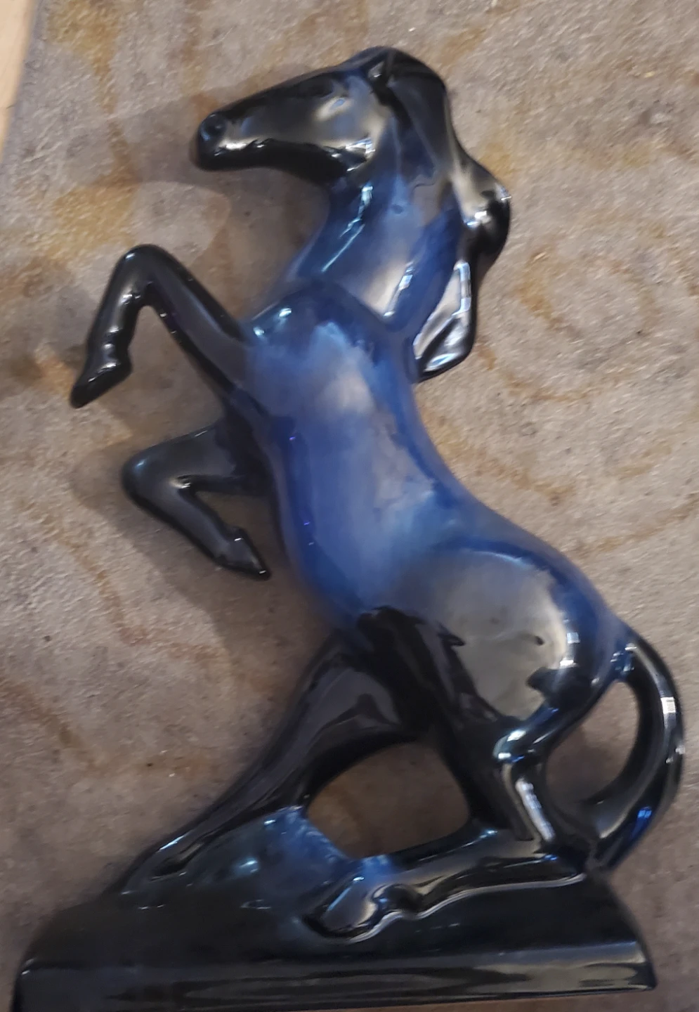 Ceramic Rearing Horse Figurine - photo 2