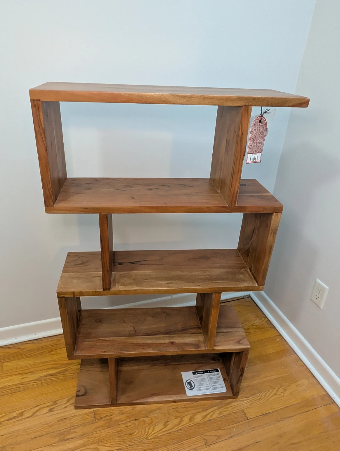 (NEW) Handcrafted Solid Wood S-Shelf Modern - photo 2