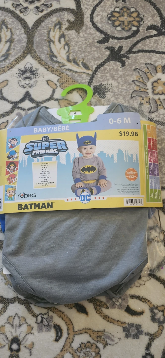 Rubies DC Super Friends Batman Costume 0-6M