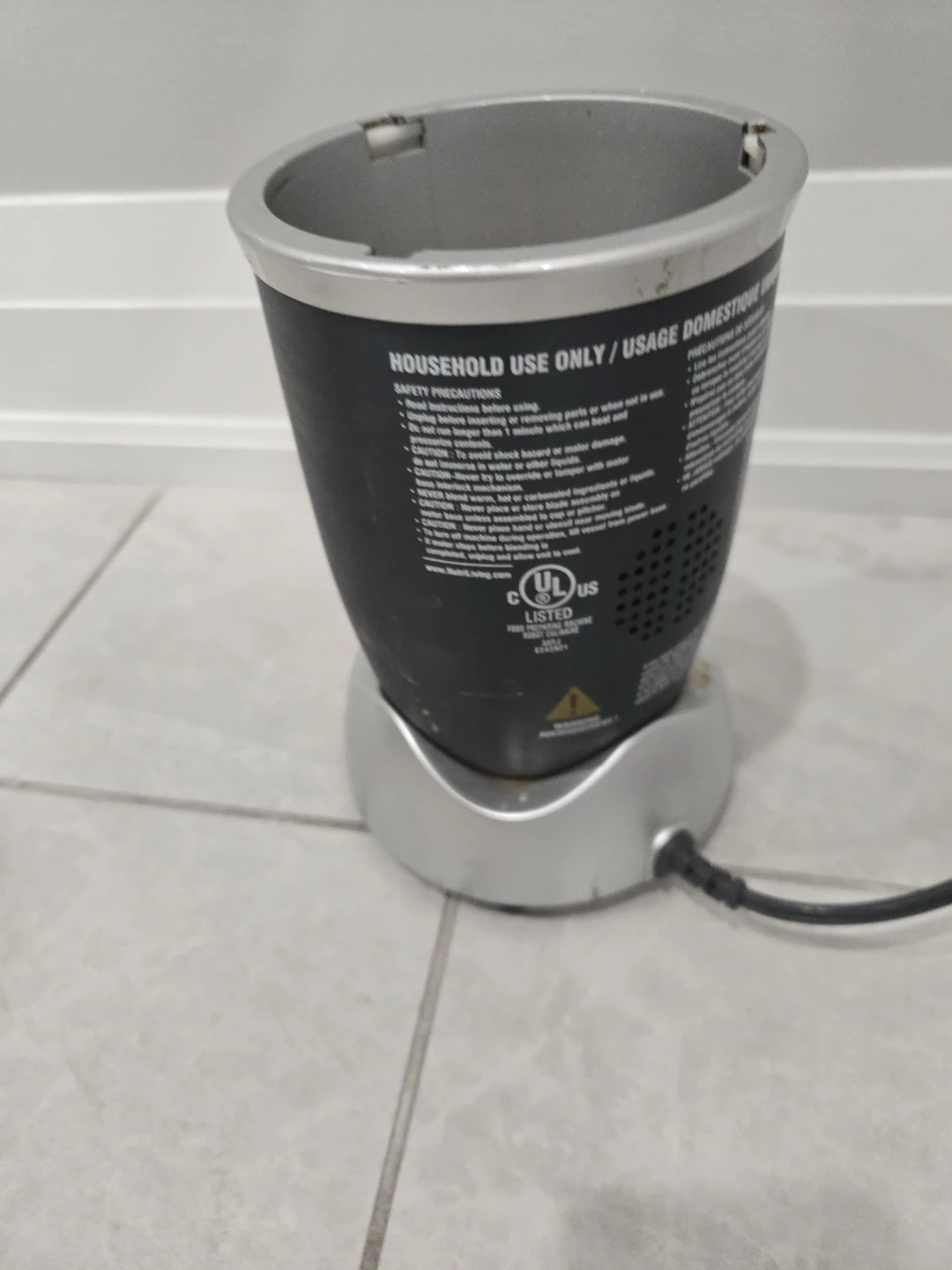 NutriBullet Magic Bullet Blender Base , blade, and Cup - photo 2