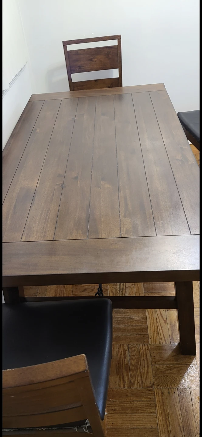 Rustic Wood Dining Table Set