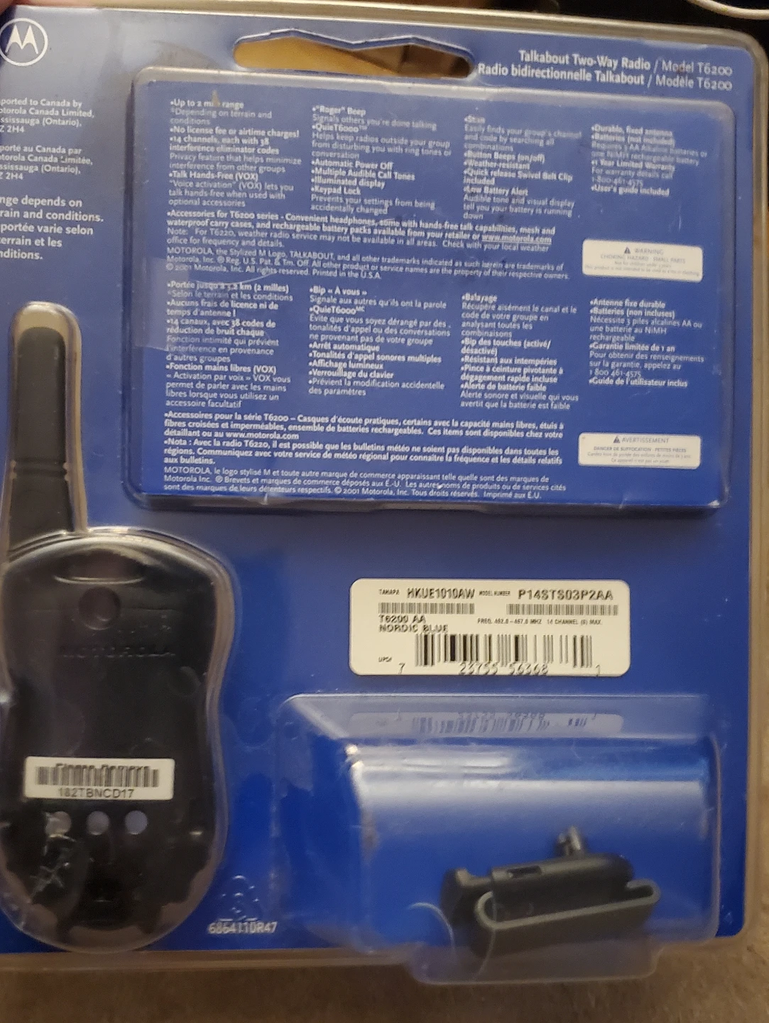 TWO Motorola Talkabout T6200 Two-Way Radio Set - photo 3