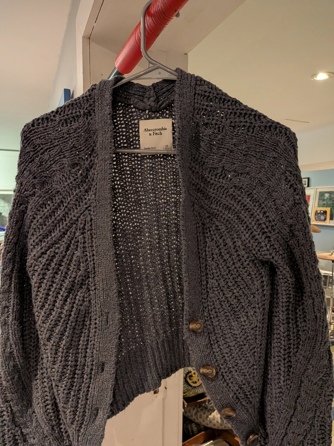 Abercrombie & Fitch Dark Grey Knit Cardigan
