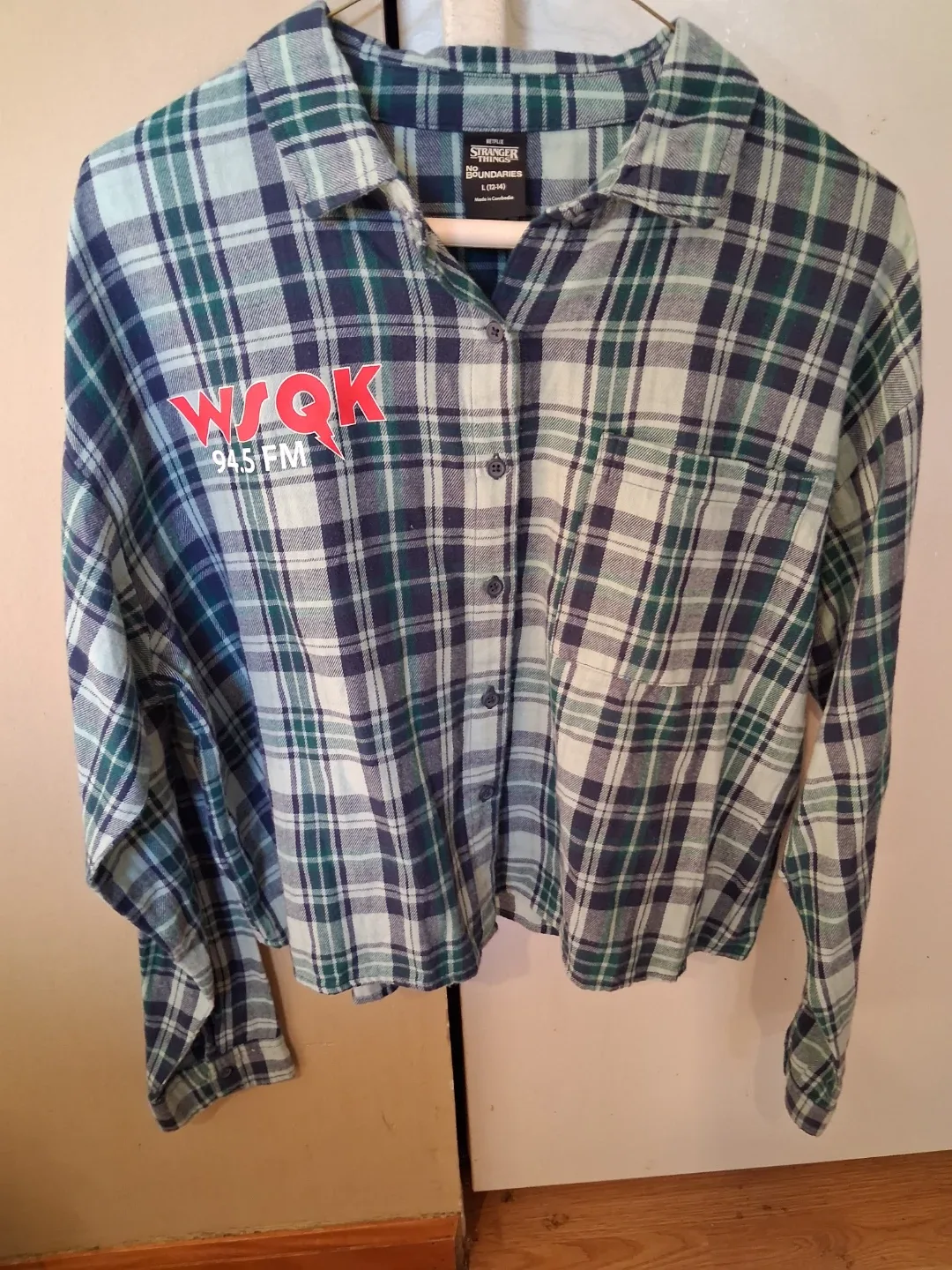 Stranger Things Hawkins Hitmaker Plaid Shirt