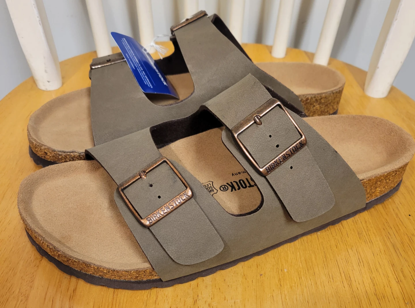 NEW Birkenstock Men Arizona Stone Sandals Sz 43 / 10 10.5 - photo 2