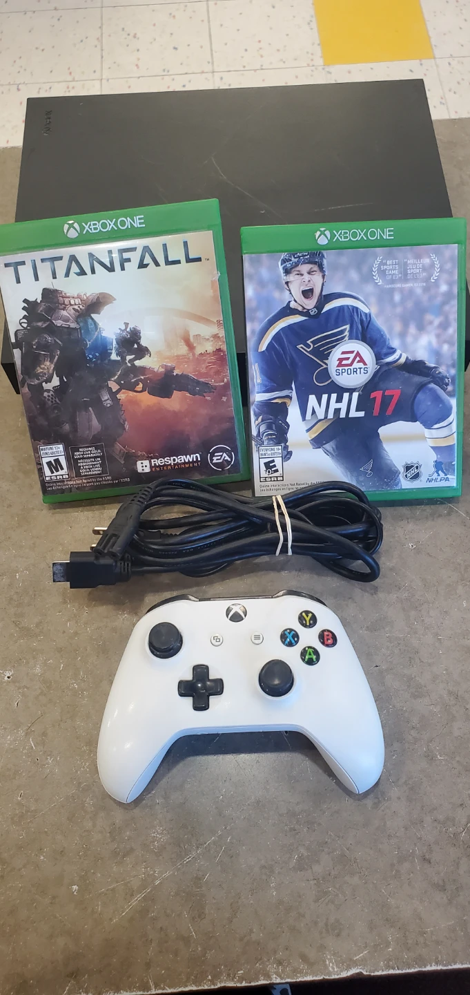 Xbox One X Console with Controller and Games - photo 4
