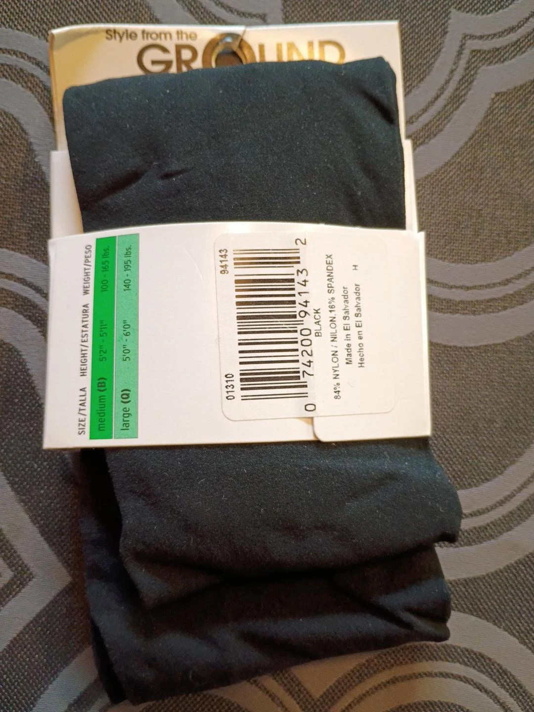 L'eggs Opaque Control Top Leggings Black Size M - photo 2