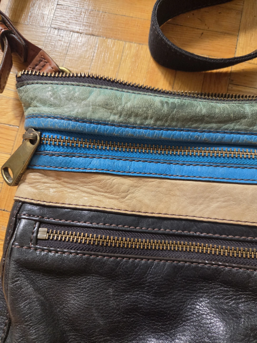 Fossil Multi-Coloured Leather Crossbody Bag - photo 4