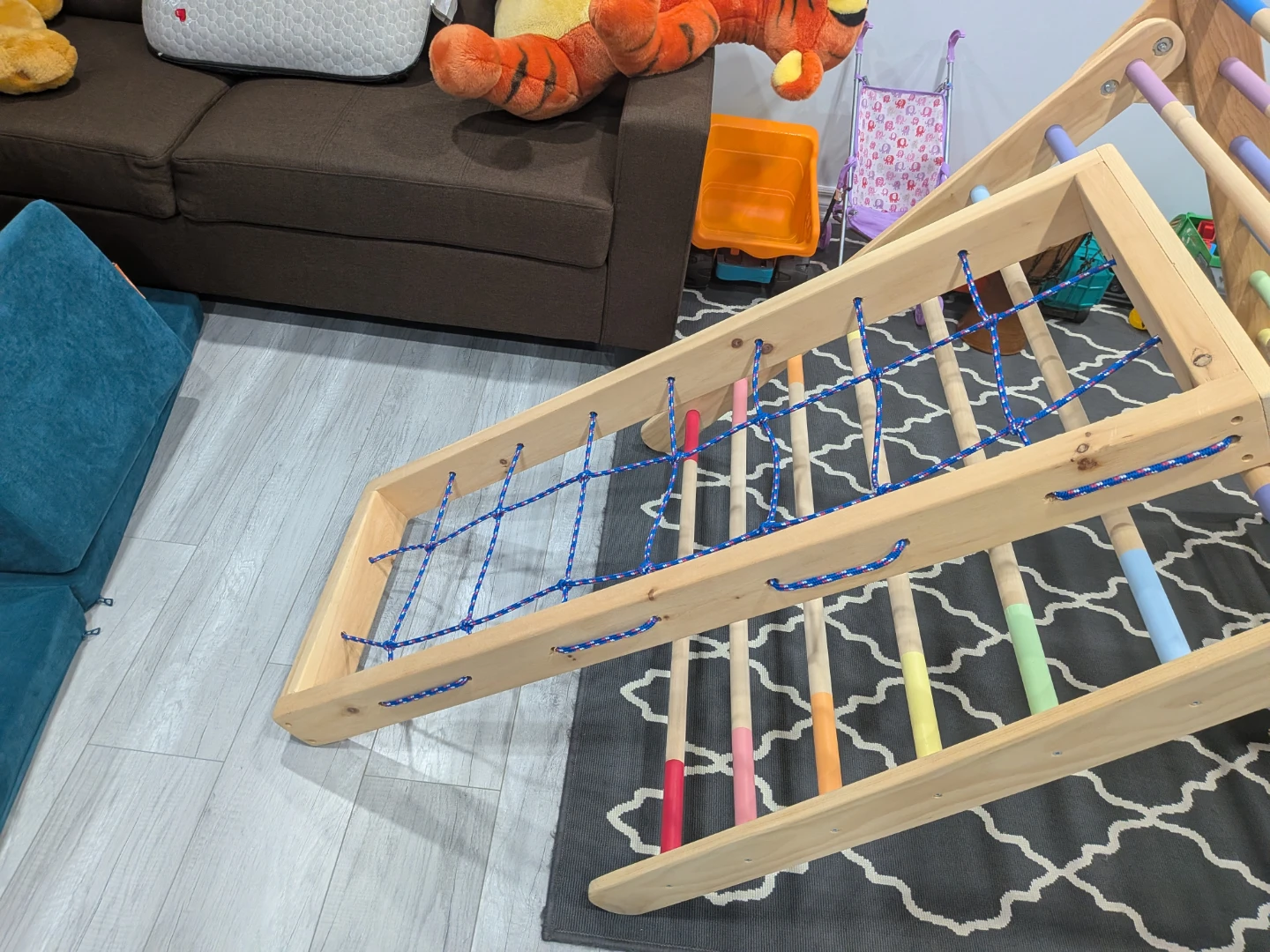 Kids Wooden Climbing Set - photo 5