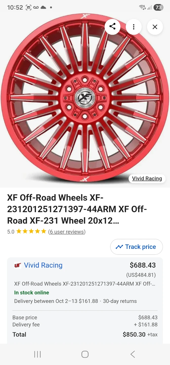 XF Off-Road XF-231 Wheels 20x12