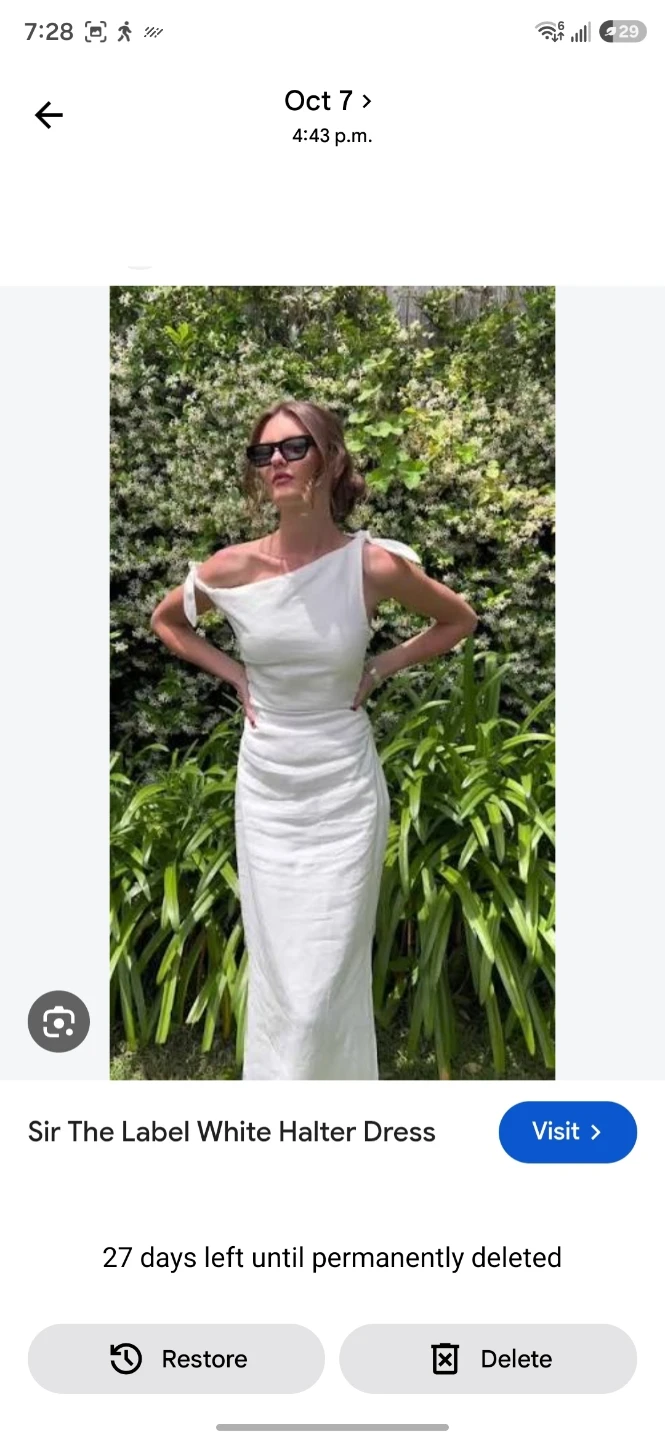 SIR. The Label Ivory Linen Dress