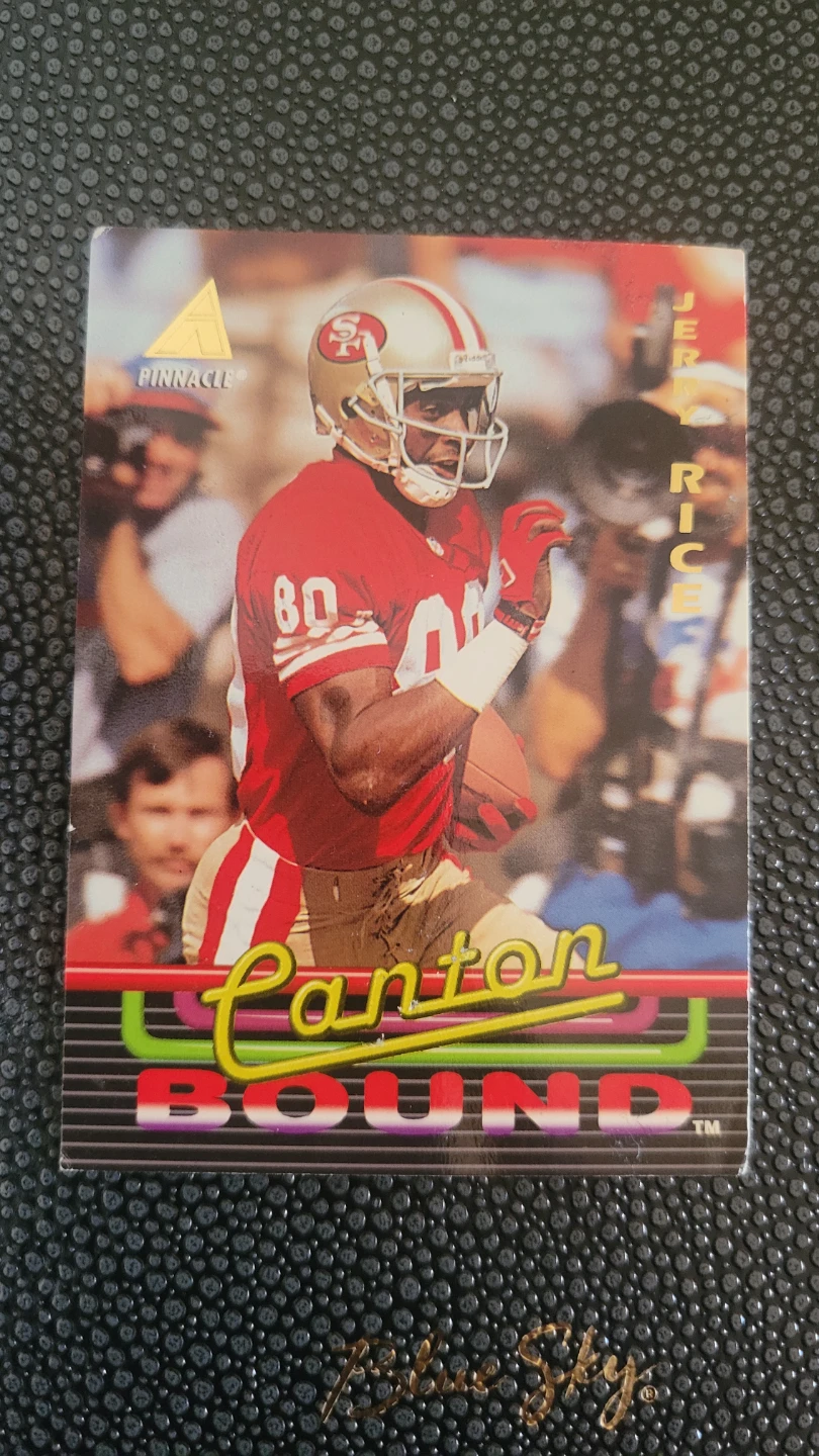 Jerry Rice Pinnacle Canton Bound Trading Card