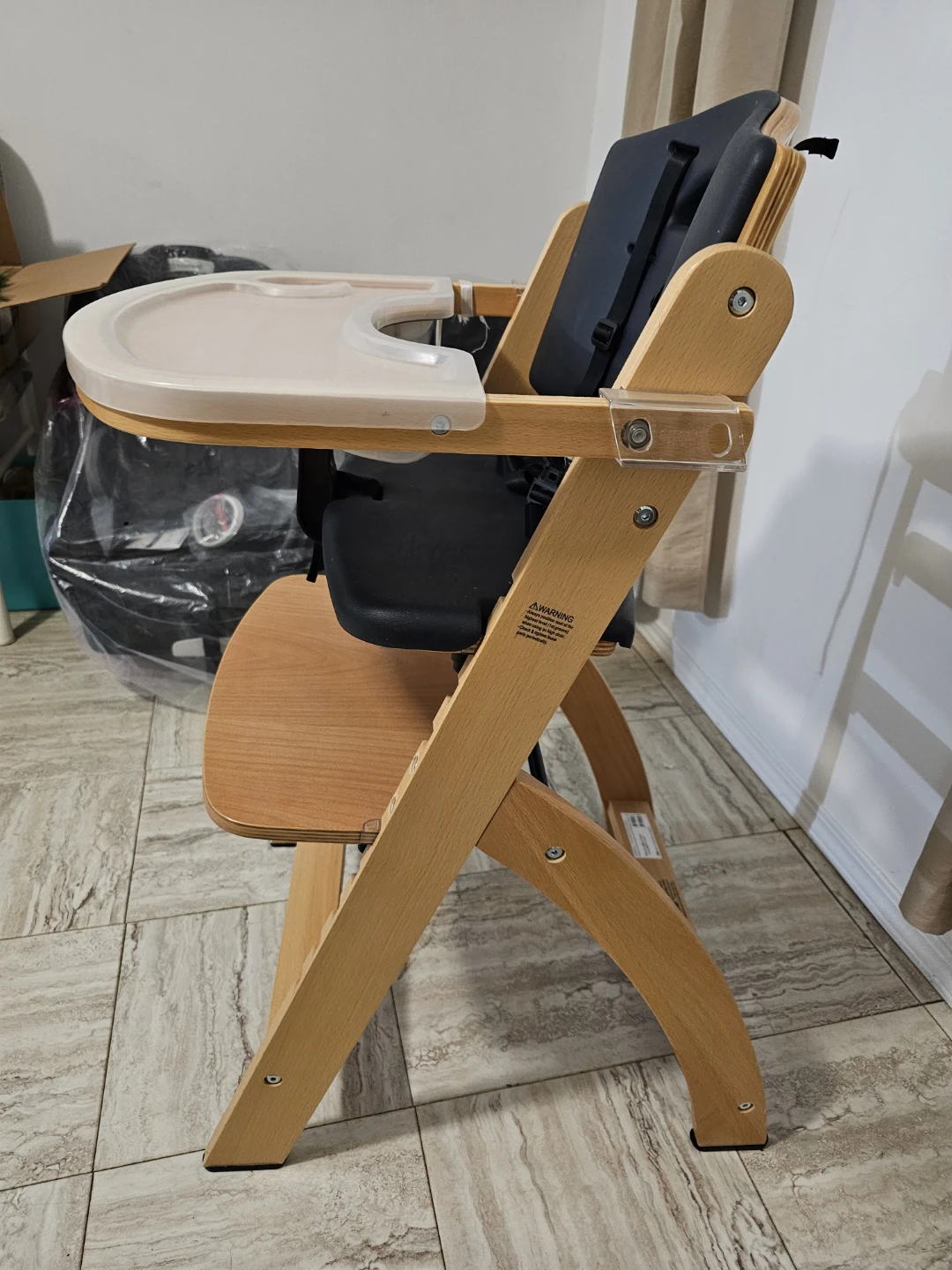 Wooden High Chair with Tray - photo 2