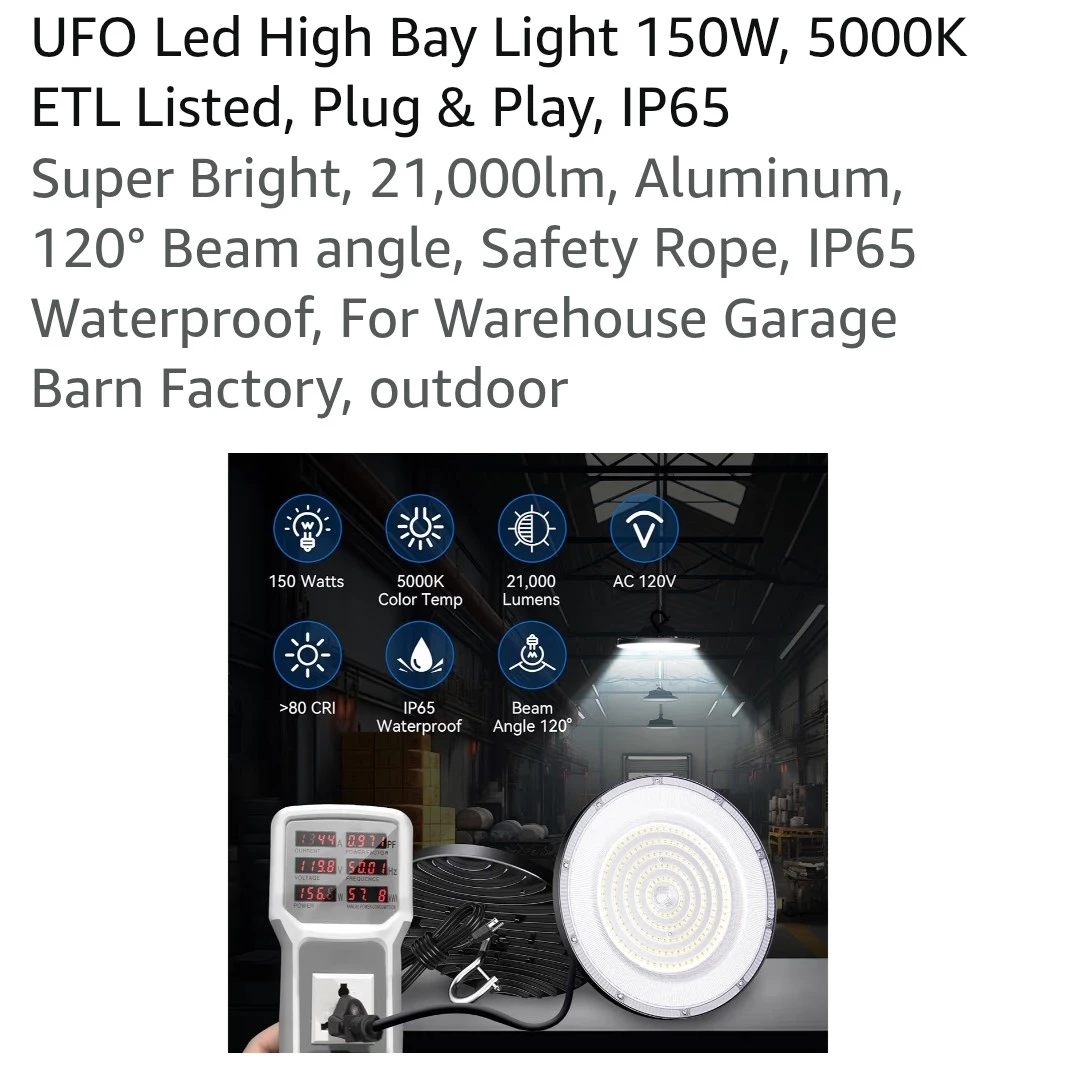 150W UFO LED High Bay Light