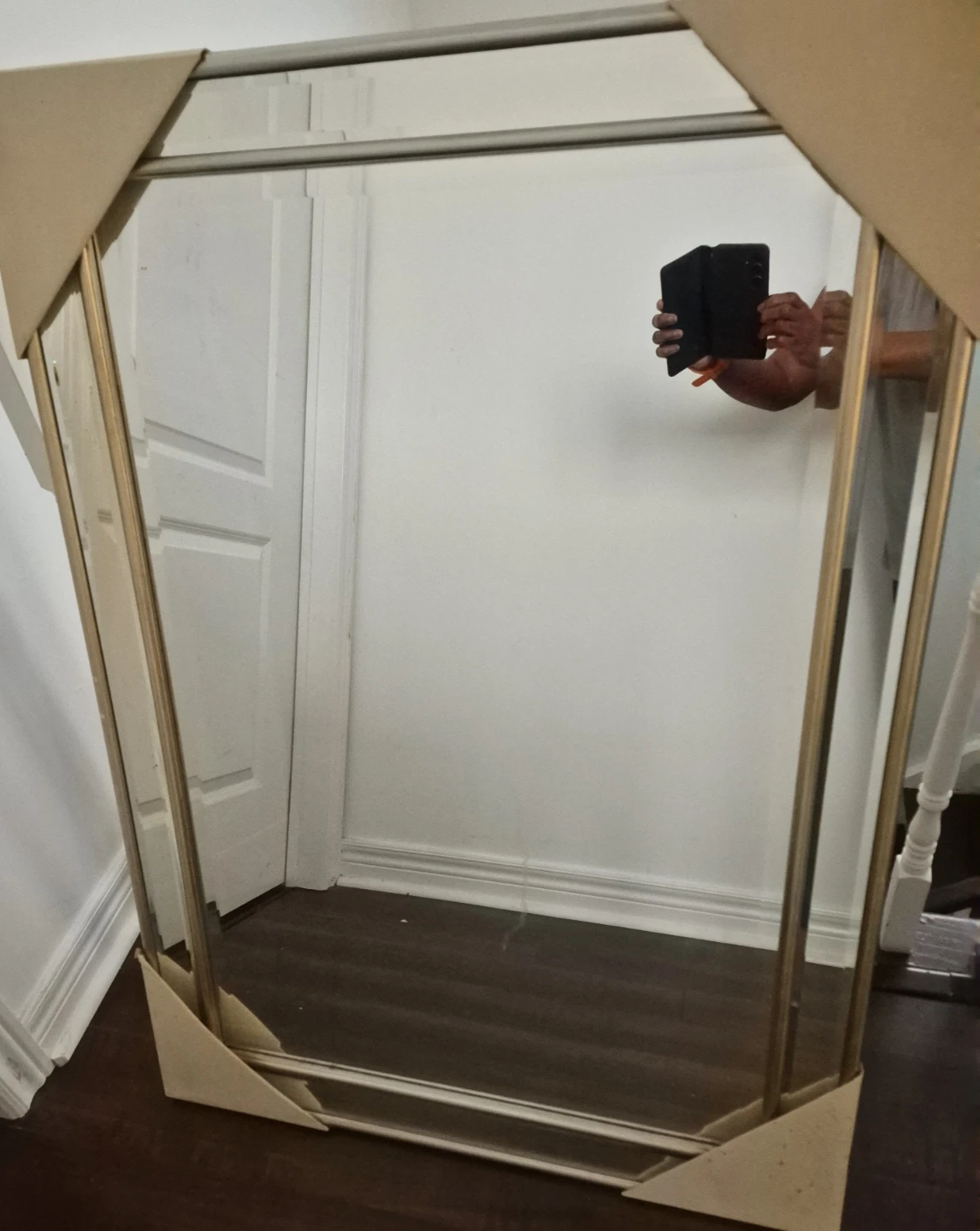 Large Gold Framed Mirror - photo 2